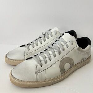 Oliver Cabell Low 1 Belmont Distressed White Sneakers Men’s Size 11